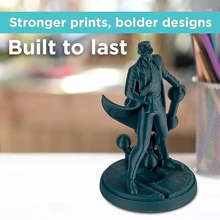 Polymaker PLA PRO Filament 1.75mm 1kg, Tough & High Rigidity Blue-Green 3D Printing Filament, PolyLite PLA PRO 3D Printer Filament 1.75mm, Print with Most 3D Printers