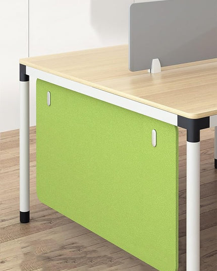 Under Desk Privacy Panel Divider No Drilling, Soundproof Modesty Panel for Office Desks Standing Workstation, Desk Privacy Divider Skirt Partition for Hidden Cables(Green,120x60cm/47.2x23.6in)
