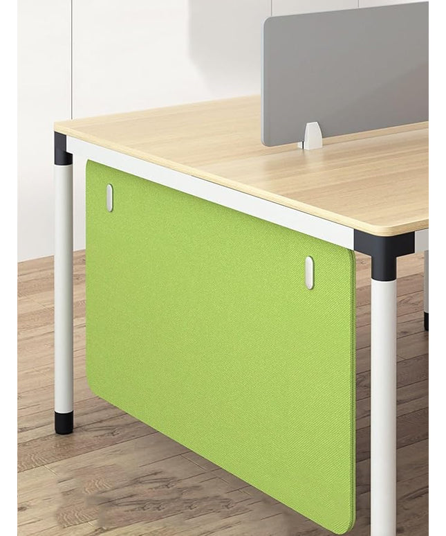 Under Desk Privacy Panel Divider No Drilling, Soundproof Modesty Panel for Office Desks Standing Workstation, Desk Privacy Divider Skirt Partition for Hidden Cables(Green,120x60cm/47.2x23.6in)