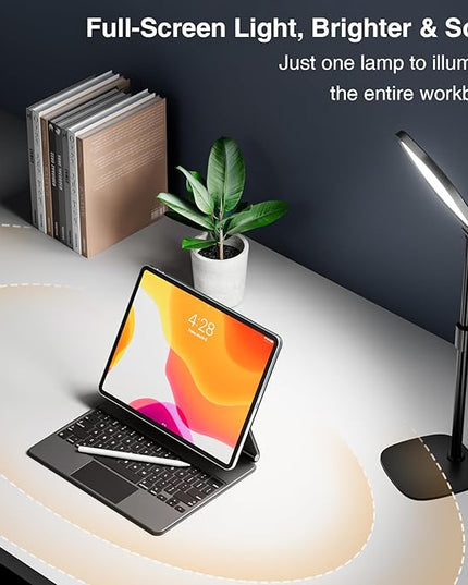Zoom Lighting for Computer, Adjustable Desk Lighting for Video Calls, 30 Light Modes Video Conference Light, Desk Ring Light with Stand for Webcam, Meetings, Live Stream, Home Office. CRI 97.8