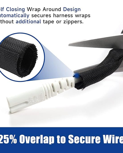 Sonoreboom Braided Wire Loom Mesh Woven Split Sleeving Easy to Anywhere, Maintaining, Removing or Adding Cable/Wire/Harness/Pip (3/4" - 36 Feet)