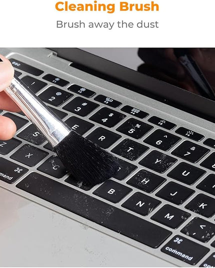 K&F CONCEPT 6-in-1 Laptop Computer Keyboard Cleaner - Screen Cleaning Kit All-in-One with Gel & Spray Solution for MacBook and Other Computers