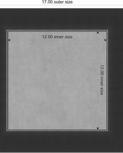 Amanti Art Black Framed Magnetic Board 17x17 X-Small Vision Board for use with Magnets, 100% Metal Sheet to Display Items as Office Decor or for Home Organization in mudroom, Kitchen or Kids Room