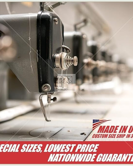 ColourTree Customized Size 6' Black and White Fence Screen Privacy Screen Heavy Duty Cable Zip Ties Included