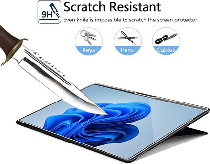 Megoo Screen Protector for Microsoft Surface Pro 11/10 (2024) - Also Fits Surface Pro 9, Pro 8, and Pro X (13 inch) - Tempered Glass/High Sensitivity/Support Surface Pen/Smooth Touch, 2 Pack