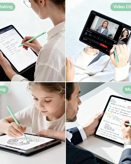 Stylus Pen for iPad 6th-11th Generation-2X Fast Charge Active Pencil Compatible with 2018-2025 Apple iPad Pro 11"/12.9"/M4,iPad Air 3/4/5/M2/M3,iPad mini 5/6 Gen-Green