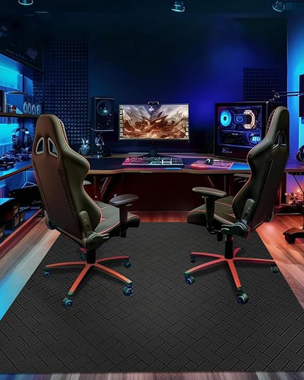 Gaming Chair Mat for Hard Floor, 75"x60" Large Computer Chair Mat, Multi-Purpose Desk Floor Protector for Work, Home, Gaming