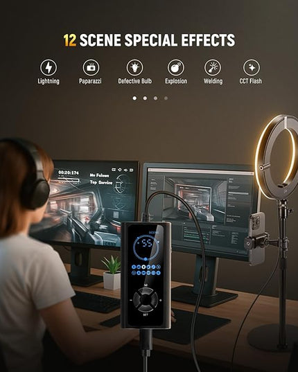 NEEWER 10" 20W LED Ring Light with Desk Stand Phone Holder for iPhone Laptop, Bi Color 2900K-7000K, USB C PD Input, CRI97+ 1660LX/0.5m, Selfie Makeup TikTok Recording Video Conference Lighting, RH10B