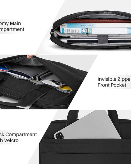 Laptop Shoulder Bag 15.6 16 17.3 Inch for Men Women,Waterproof Computer Carrying Case Messenger Bag Briefcase Work