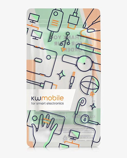 kwmobile Mouse Grip Tape Compatible with Logitech MX Master 3S Grip Tape - Non-Slip Faux Leather - White