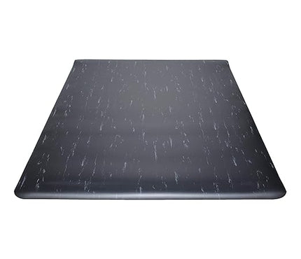 Guardian Marble Top Anti-Fatigue Floor Mat, Vinyl, 3'x5', Black, Black Marble (34366030CD)