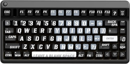 daixiahu PBT Pudding Keycaps, Theme, 118 Keys Sublimation Keycap Set, ASA Profile Custom Keycaps for Cherry Gateron MX Switch Mechanical Keyboard (Gradient Cyan) (Black ash)