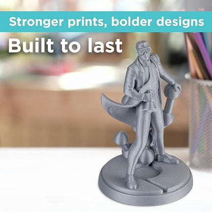 Polymaker PLA PRO Filament 1.75mm 1kg, Tough & High Rigidity Metallic Chrome 3D Printing Filament, PolyLite PLA PRO 3D Printer Filament 1.75mm, Print with Most 3D Printers
