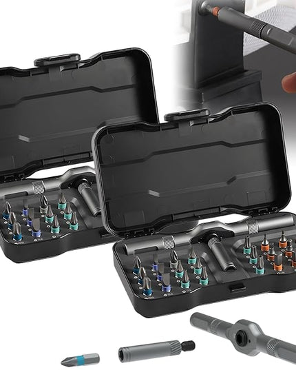 DIY Screwdriver 24 In 1, 2025 New Multi Bit Magnetic Screwdriver Set, 24 in 1 Magnetic Repair Tool with Detachable Handle, Multifunctional Household Wrench Screwdriver Tool Combination Set (2)