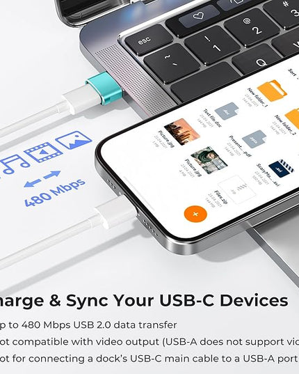 Basesailor USB to USB C Adapter 3 Pack,Type C Female to USB A Male Charger Cable Converter for Apple Watch Ultra iWatch Series 9 7 SE,AirPods Pro 2,iPhone 15 14 13 12 Plus Max,iPad 9 10 Air 4 5 Mini 6