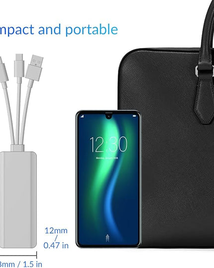 5-in-1 Multi Memory Card Reader,Aluminum SD/TF/CF/MS/M2/Cfast/Memory Stick Pro Duo/Micro SD Card Reader Adapter for i-Phone/i-Pad USB C and USB A Devices,No Application Required Plug and Play