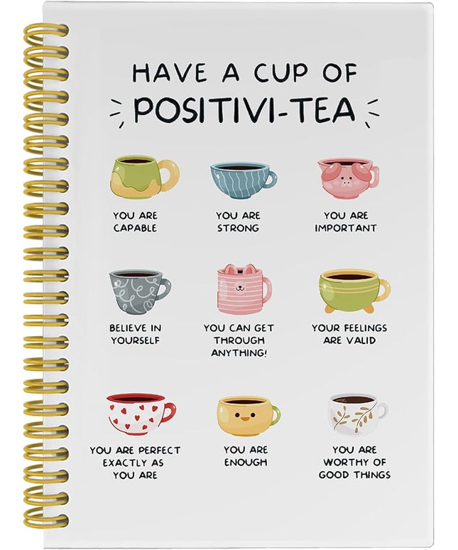 Funny Positive Affirmations Mental Health Journal, Mental Health Gifts, Therapy Journal Notebook for Mental Health, Mental Health Journal for Women, Spiral Notebook 5.5x8.3 with 164 Pages