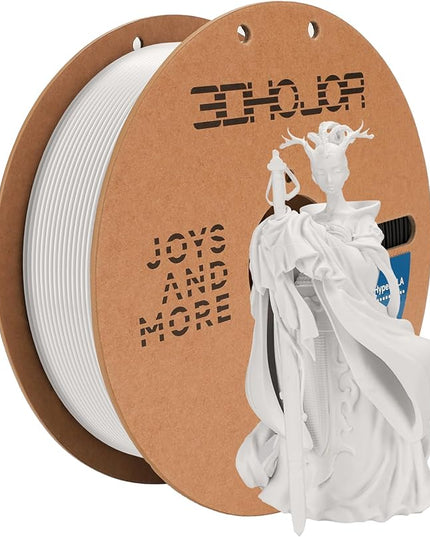 3D Printing Filament high-Speed PLA Filament 1.75mm 300mm/s 1kg Cardboard Spool Dimensional Accuracy +/- 0.03 mm Fit Most 3D FDM Printer-White