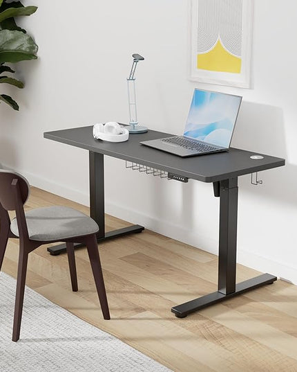 SIAGO Electric Standing Desk Adjustable - 48 x 24 Inch Sit Stand up Desk with Cable Management - 3 Memory Preset Adjustable Height Table