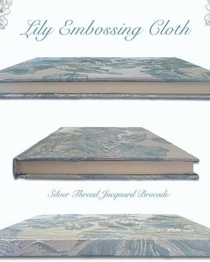 Hardcover Journal, Flower Notebook, A5, 6x8, Lined Pages, Lay-flat, Beautiful Journal for Women, Lily Flower, Blue Journal for Writing, Personal Notebook, Dream Journal, Self Care Journal