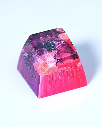 Manta Ray Artisan Keycap Pink Purple Ocean Coral R1 SA Profile Custom Sea Creatures Keycaps 1U ESC Handmade Gaming Resin Key Cap Cherry MX Switch Compatible Mechanical Keyboard Manta Ray Lover Gift