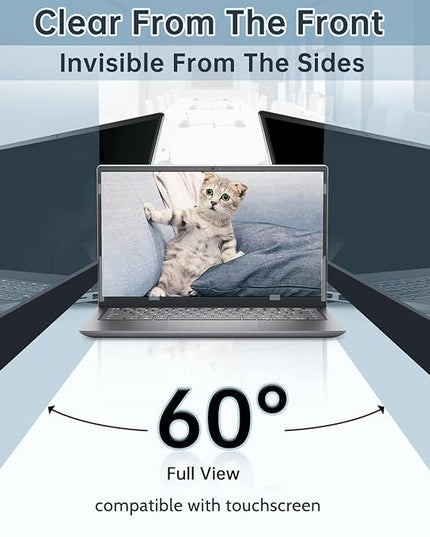 IPROKKO Laptop Privacy Screen 13.3 Inch Compatible With Hp, Dell, Acer, Lenovo, Thinkpad, Samsung, Asus, Sony, Removable 16:9 Aspect Laptop Privacy Shield, Anti Blue Light Glare 13.3 Inch Laptop Priva