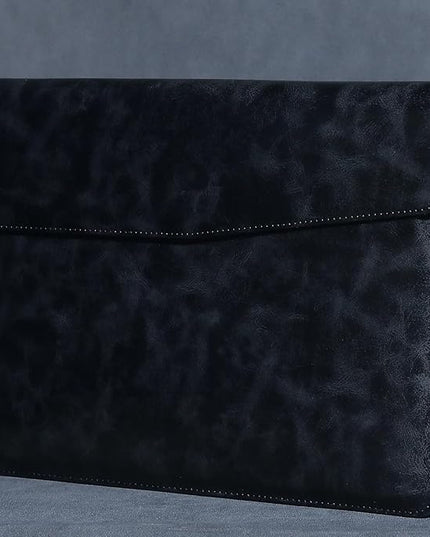 Leather Laptop Sleeve 13 Inch Compatible with MacBook Air M4 M3 M2 M1 2025-2018＆MacBook Pro M2 M1 2025-2016,Wear-Resistant and Scratch-Resistant Protective Case Cover,Black