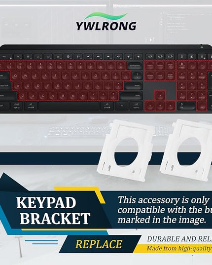 2PCS for Logitech MX Keys Keyboard Hinges Mechanical Keyboard Key Support Brackets Compatible with Logitech MX Keys Keycap Hinge Clips Replacement Accessories