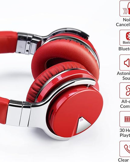 Million Sold 10 Years Classic E7 Active Noise Cancelling Headphones with Upgraded Noise Cancellation, Bluetooth Headphones Wireless with HD Sound Vivid Deep Bass, for Home Office Travel Birthday Gift
