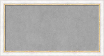 Amanti Art White Framed Magnetic Board 14x26 Small Vision Board for use with Magnets, 100% Metal Sheet to Display Items as Office Decor or for Home Organization in mudroom, Kitchen or Kids Room