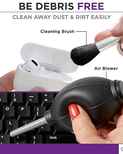 Keyboard Cleaner & Laptop Cleaning Kit - All-In-One Electronic Screen Cleaner for Computer, PC, MacBook, iPhone, Camera Accessories - Gifts for Gamers Men, Stocking Stuffers for College Tech Guy Geeks