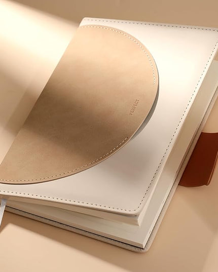 CAGIE Lined Journal for Women, 100GSM Leather Journals for Writing with Buckle Closure,A5 Hardcover Diary Journaling Notebooks for Business Work School Note Taking 5.9" x8.59 (Brown)