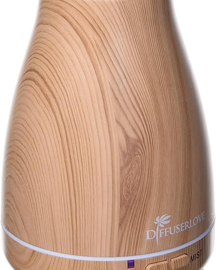 Diffuserlove Essential Oil Diffuser 200ML Aroma Diffuser Mist Humidifiers with 7 Color LED Lights, Auto Shut-Off Function for Bedroom Office Room House