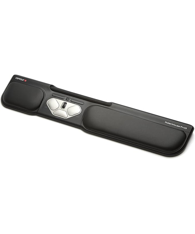 Contour RollerMouse Pro3: Ergonomic Design for RSI, Carpal Tunnel & Shoulder Pain, No Reach, No Grip, No Strain, Customizable Shortcuts, Adjustable Speed, Wired USB for Mac & PC
