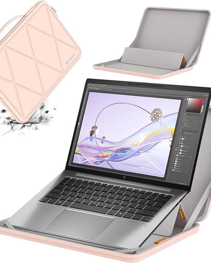 Smatree MS91 Hard EVA Protective Sleeve Case with Stand Compatible for 16 inch HP ZBook Firefly/Power G11 /G11A,for 16 inch EliteBook 865/860 G10/G9,for 16inch ZBook Firefly G10/G9, Pink