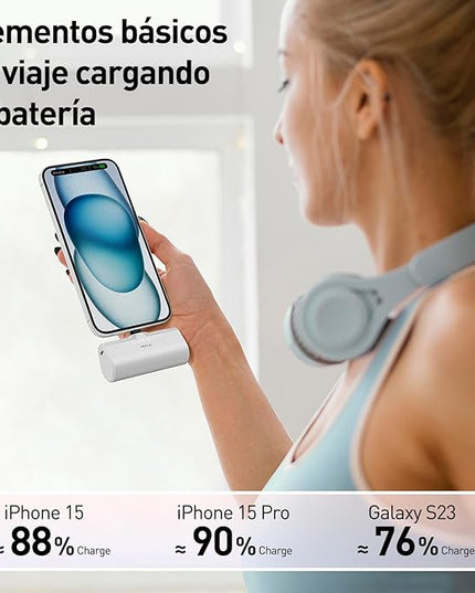 iWALK Portable Charger for iPhone 17/16/15 USB-C Small Power Bank 20W 4,500mAh Fast Charging Battery Pack Compatible with iPhone 15/16/16/17 Plus/17 Pro/17 Pro Max, Samsung Galaxy S25/S24/S23 Android