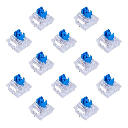 Outemu Blue Switch Replacement Mechanical Keyboard Switches,Clickers for 3D Prints,Dustproof,Dustproof,3 PIN Clicky,Accurate Typing,DIY Keyboard,Gaming Keyboard(20Pcs)