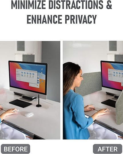 29.1"x22.8"x1.2" Acoustic Desk Divider, Sound Absorbing, Freestanding Soundproof Privacy Panel, Reduce Noise, Increase concentration, Made from High Quality Polyester (Abalone)