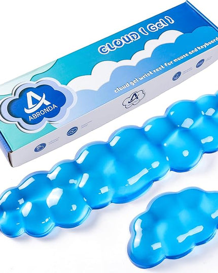 Gel Cloud Keyboard & Mouse Wrist Rest Set - Cloud Keyboard Wrist Rest Pad & Mouse Support for Office Gaming Pad Computer Laptop Ergonomic Comfortable Pain Relief- Cloud Pad Set