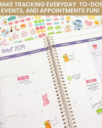 Bloom Daily Planners Productivity Stickers - Variety Sticker Pack - Six Sticker Sheets Per Pack!