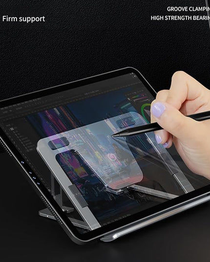Laptop Stand Adjustable Aluminum Alloy Tablet Pad Holder Notebook Radiator Bracket Portable for 7-13inch Lightweight Tablet Holder