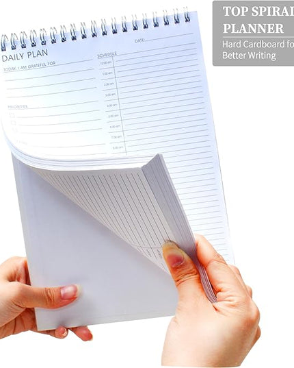 3 Pcs 24 Hour Daily Planner - To Do List for Work & Personal Life, Everyday Productivity Planner, Daily Schedule, 6.5 x 9.8