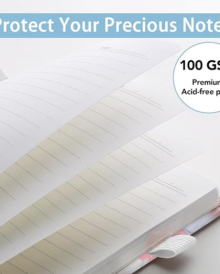 160 Pages Lined Journal Notebook, 5.71" X 8.27" Writing & Journaling Hardcover Executive Notebooks for Student Worker Women Men Notepads Journals for Writing Travel & Organization, Floral