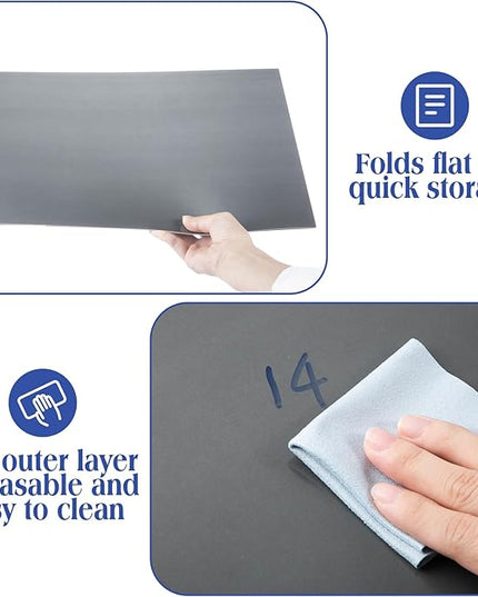 Crtiin 24 Pcs Privacy Folders for Students Desk Dividers Standard School Privacy Cardboard Board Testing Dividers Shield for Classroom Teacher Supplies Keep Eyes from roving(Simple)