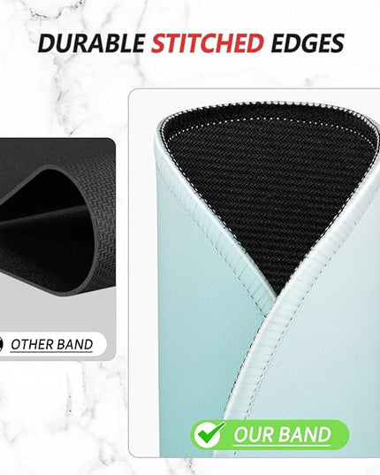 ITNRSIIET Mouse Pad Non-Slip Rubber Base Smooth Surface Stitched Edges Waterproof Durable Compatible with All Mice for Office & Gaming, Desk Accessory, Diameter 8.7 inch, Sky Gradient