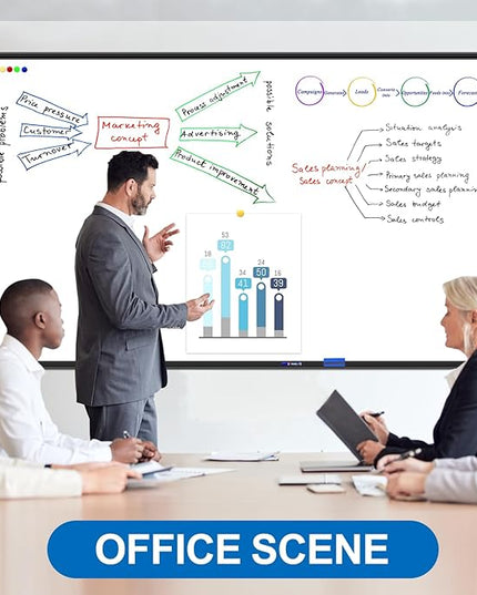 H-Qprobd Large White Board Dry Erase Board for Wall 72"X40" Magnetic Whiteboard with Long Pen Tray, Presentation Dry Erase Boards for Office, Classroom, School, Home