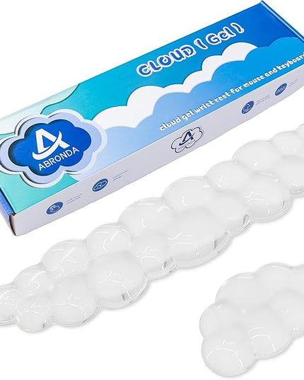 Gel Cloud Keyboard & Mouse Wrist Rest Set - Cloud Keyboard Wrist Rest Pad & Mouse Support for Office Gaming Pad Computer Laptop Ergonomic Comfortable Pain Relief- Cloud Pad Set