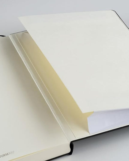 LEUCHTTURM1917 - Notebook Hardcover Medium A5-251 Numbered Pages for Writing and Journaling (Lemon, Squared)