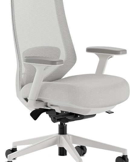 Branch Ergonomic Chair Pro - Mesh Office Chair with 14 Points of Adjustment - Height, Depth & Tilt Adjustable - 5D Armrests - Forward Tilt, Smooth Recline, and Lumbar Support - Mineral