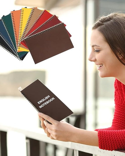 Yahenda Spiral Notebook Bulk A5 Journal Lined 8.3'' x 5.5'' Writing Composition Paper Small Notepad Subject Notebook for Students Office Business Back to School Supplies(Multi Color,36 Pcs)